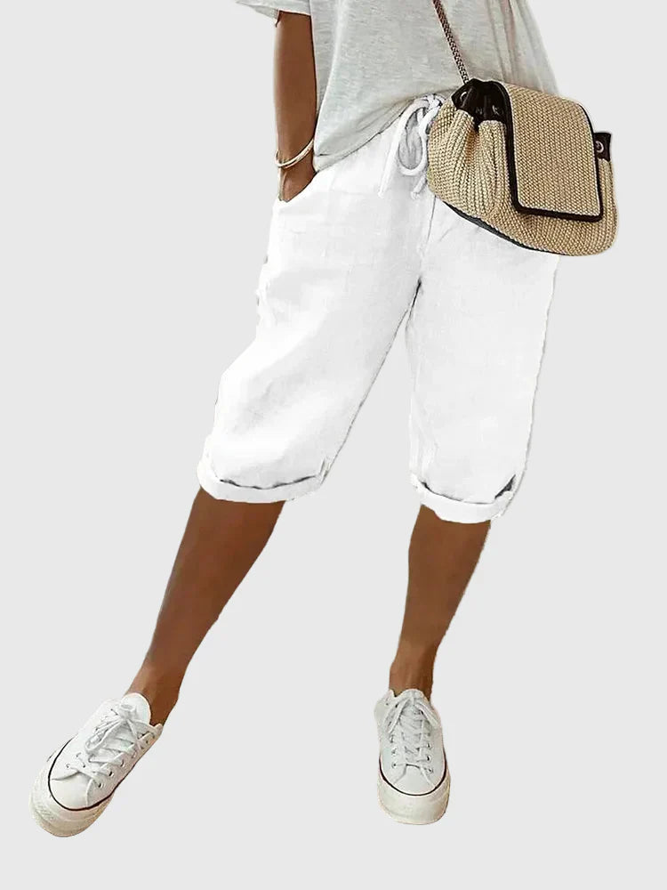 Grace | Light Cotton-Linen Shorts