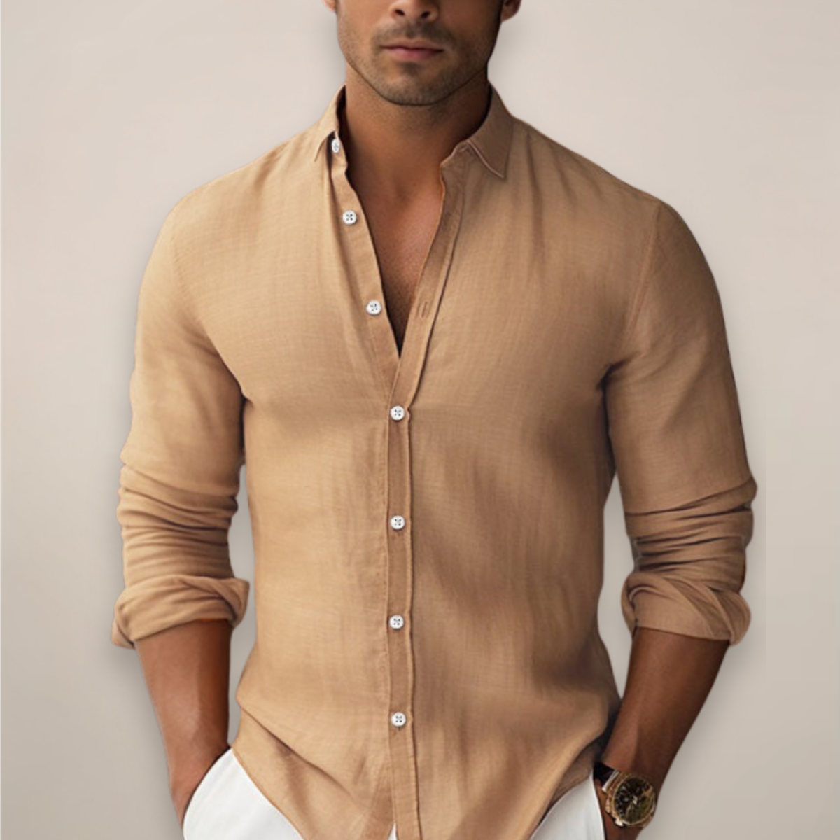 Norman | Men's Casual Button-Up Summer Shirt — Relaxed