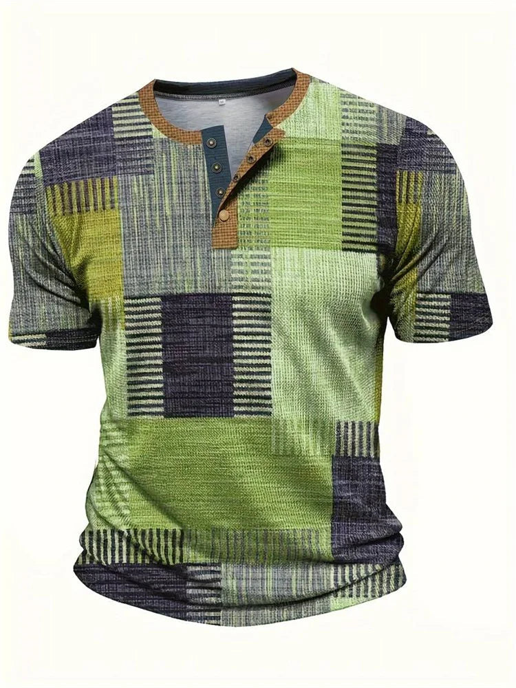 Lucas | Patchwork Casual T-Shirt