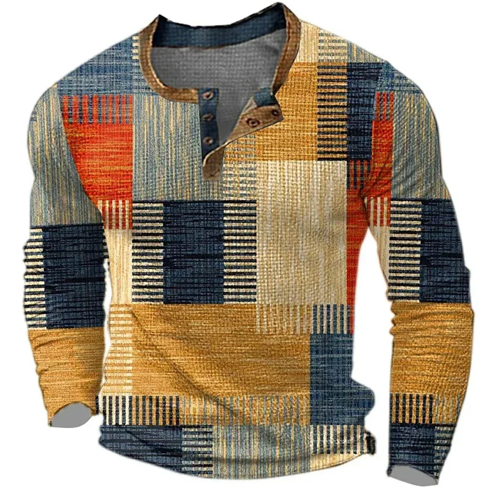 Dylan | Men's Multicolor Long Sleeve Casual Shirt