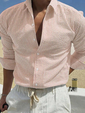Orange and White Stripes