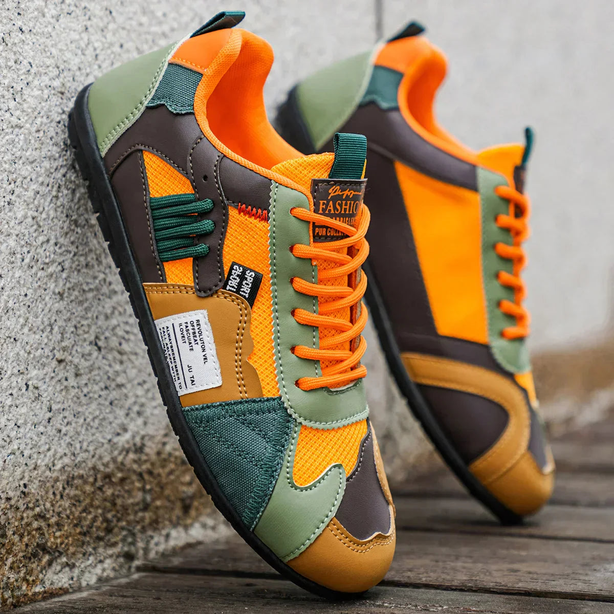 Diego | Retro Color-Block Sneakers