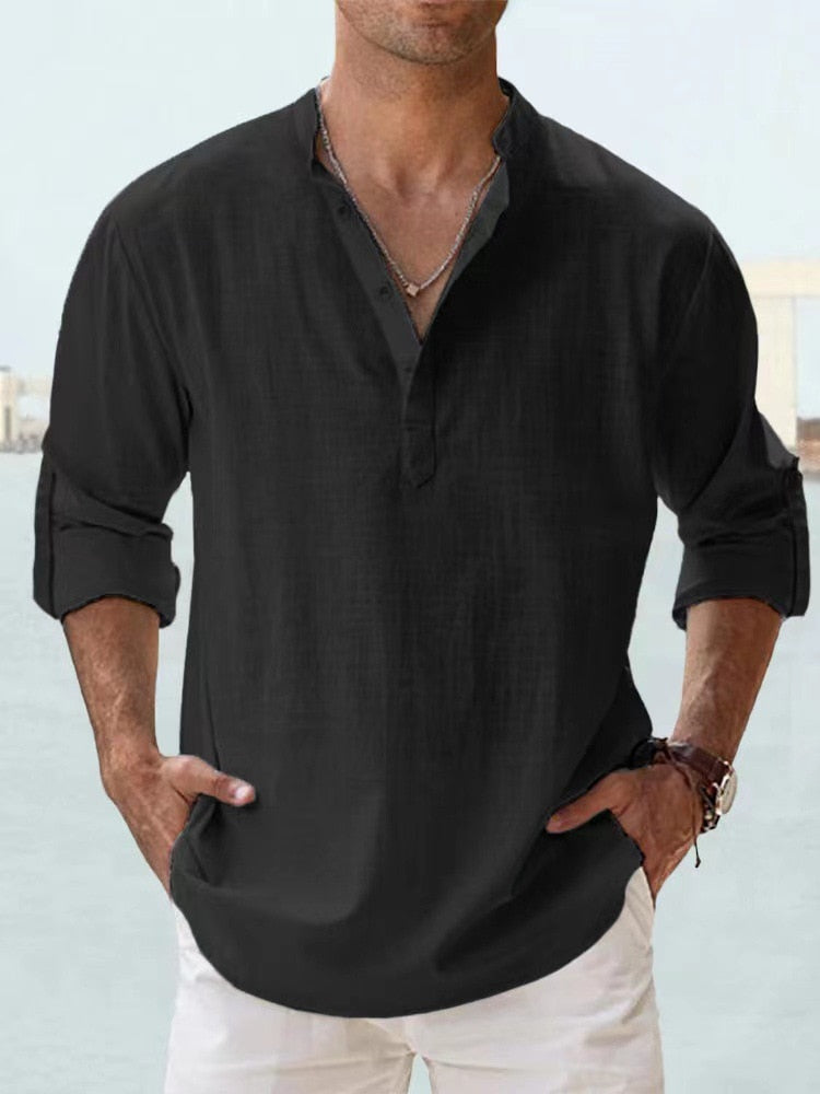 Marcus | Breathable Linen Shirt