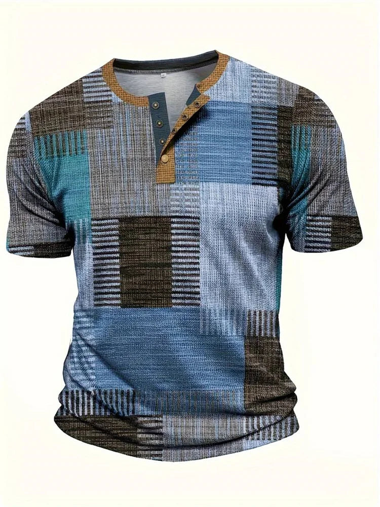 Lucas | Patchwork Casual T-Shirt