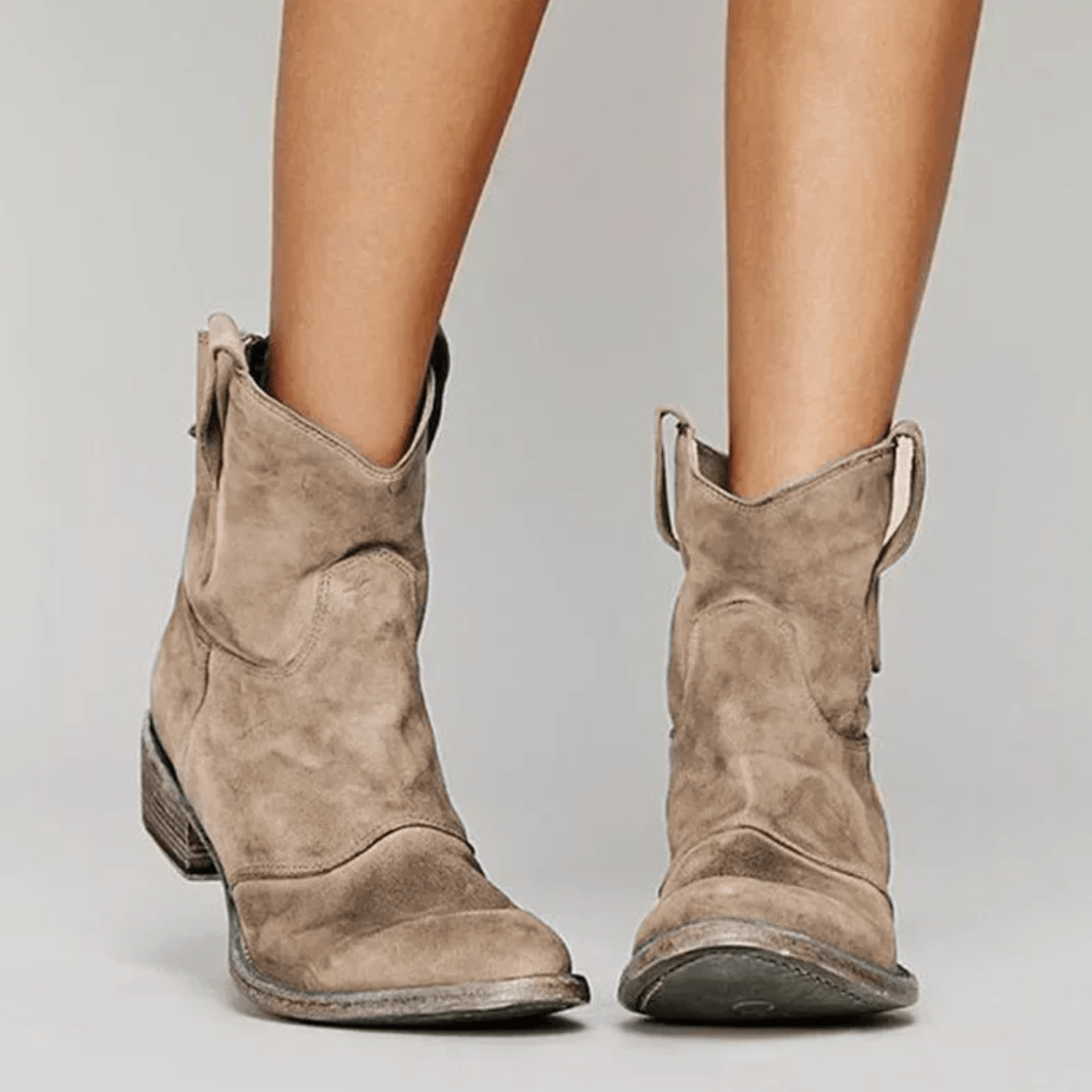 Natasha | Cotton and Suede Everyday Boots