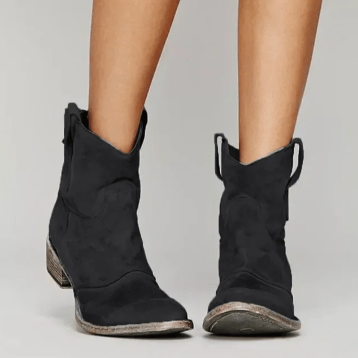 Natasha | Cotton and Suede Everyday Boots