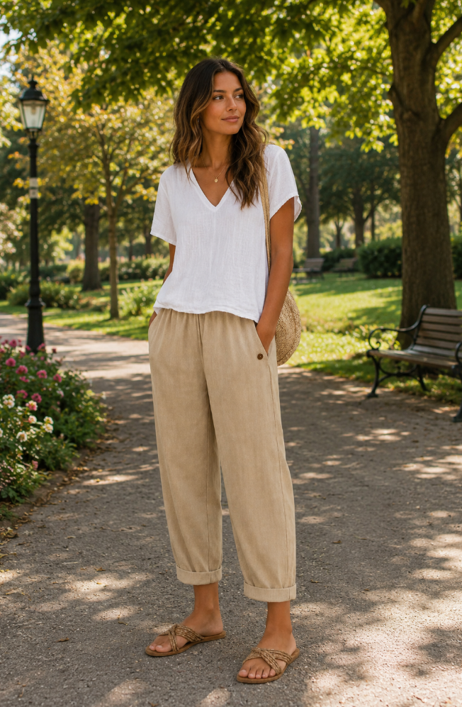 Maja | Airy Linen Pants