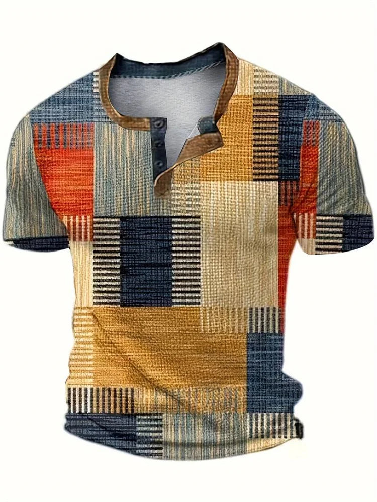 Lucas | Patchwork Casual T-Shirt