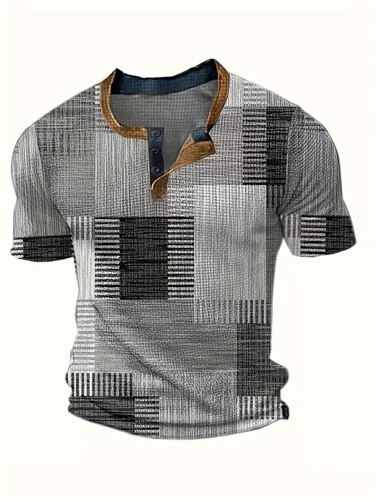 Lucas | Patchwork Casual T-Shirt