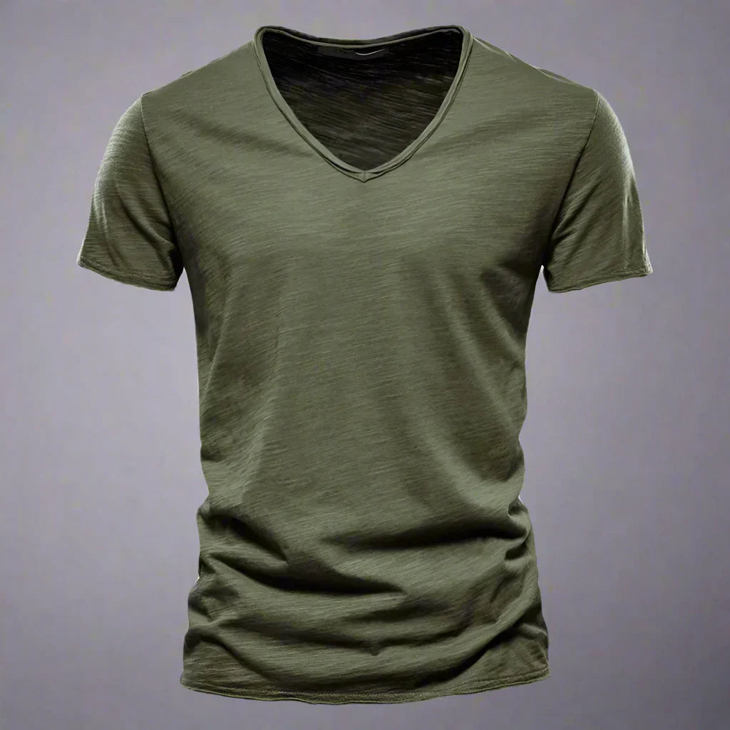 Winslow | Men's Soft V-Neck Tee — Slim Tailored Fit