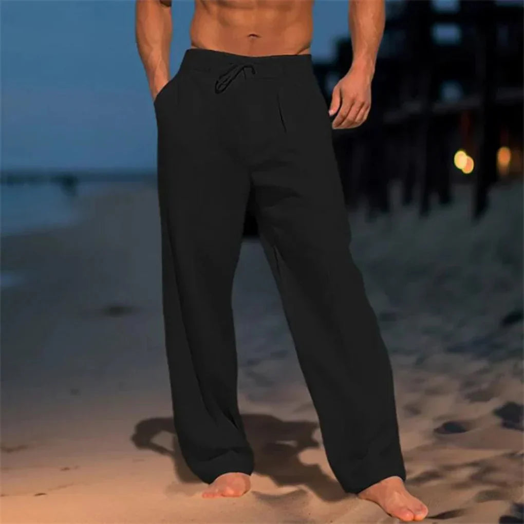 Jasper | Men's Tailored Summer Trousers — Straight Leg