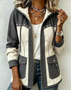 Charcoal Gray / Ecru