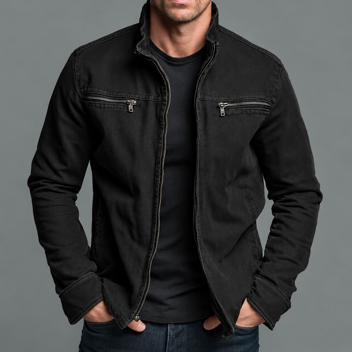 Elliot | Vintage Cotton Zip Jacket