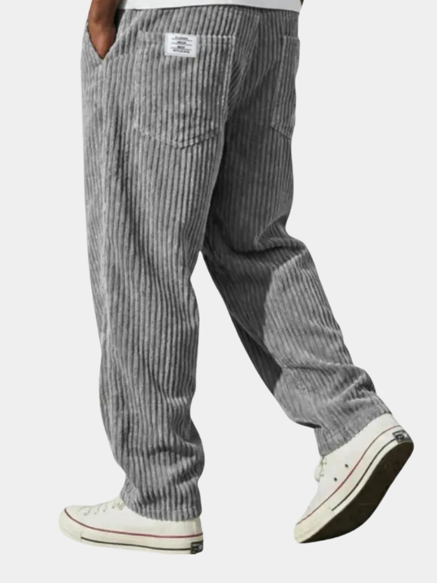 Weston | Men's Corduroy Trousers with Elastic Waistband