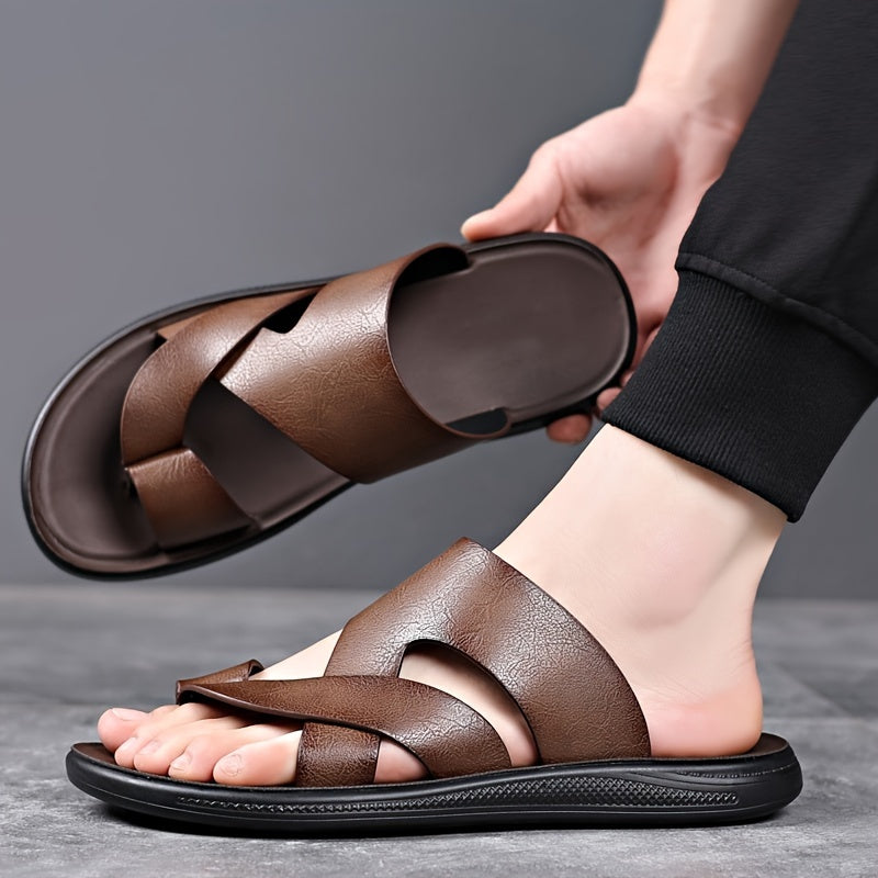 Cosimo | Men's Cross-Strap Leather Sandal