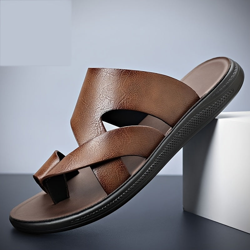 Cosimo | Men's Cross-Strap Leather Sandal