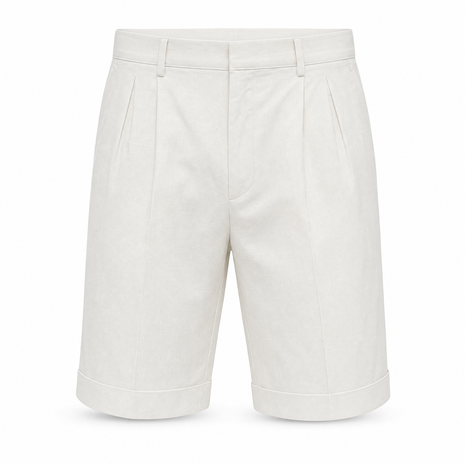 Marco | Tailored Pleated Cotton Shorts