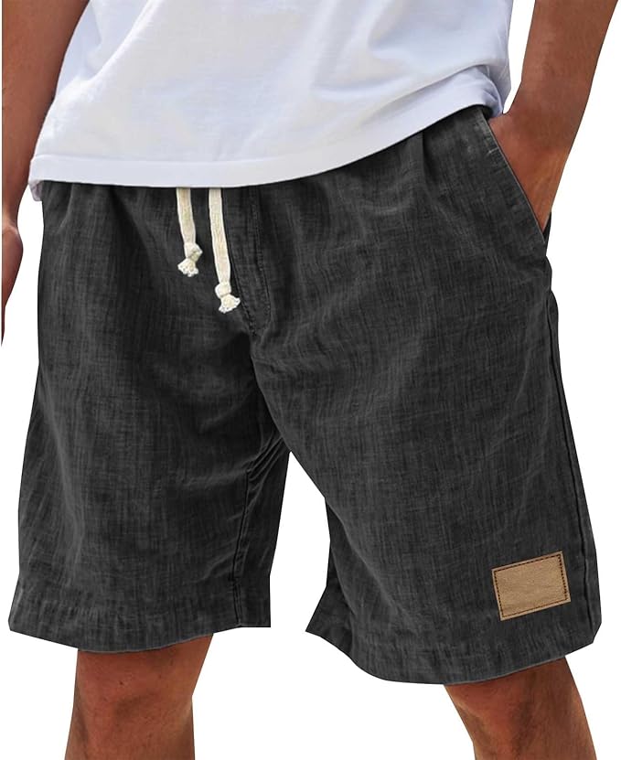 Lucas | Cotton Drawstring Summer Shorts