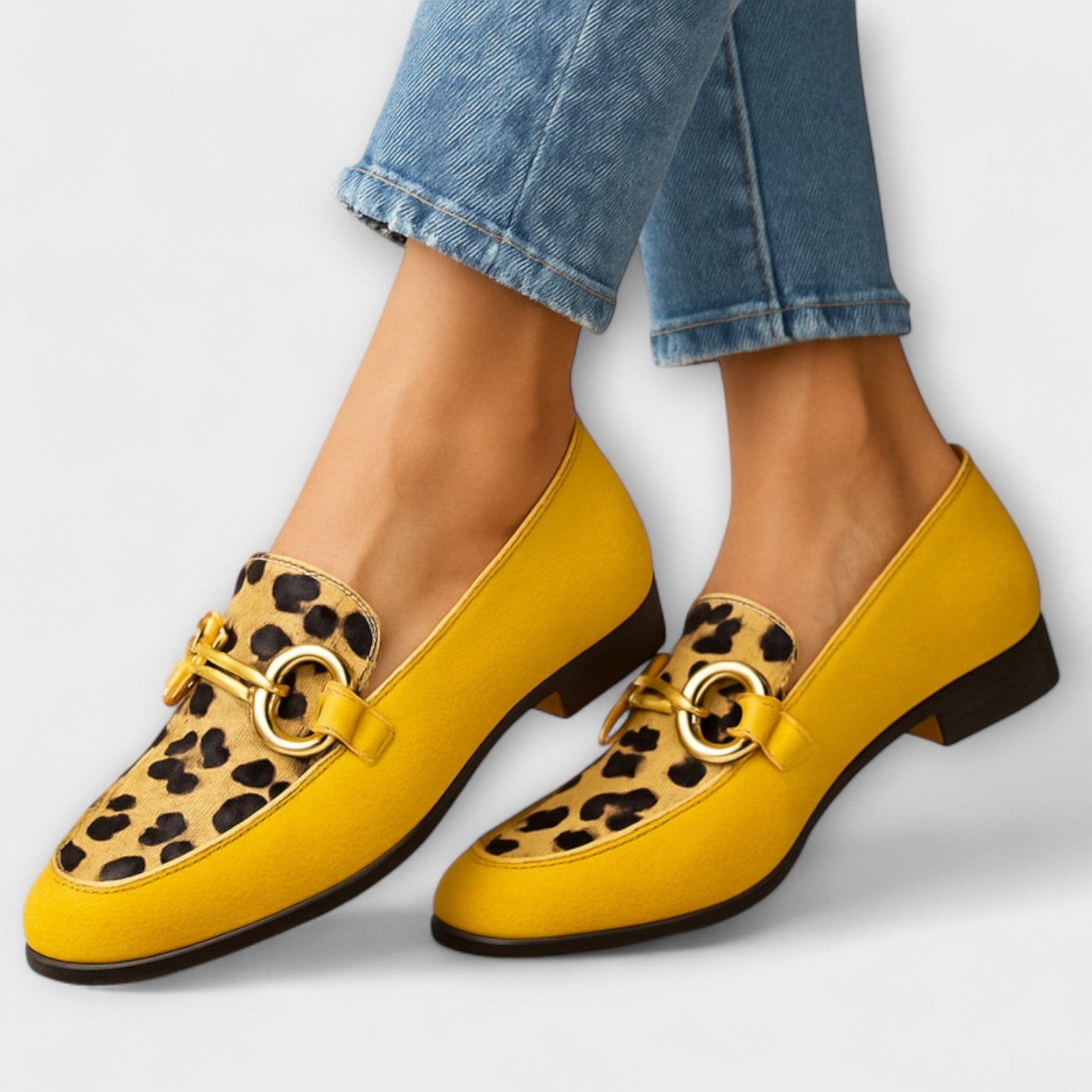 Accent | Bold Animal Print Slip-On Loafers