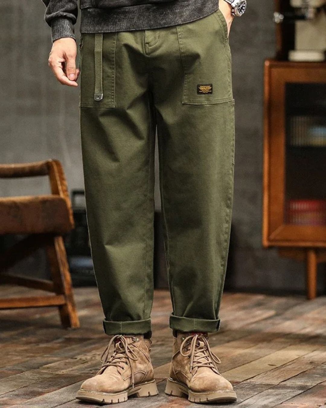 Ian | Men's Vintage Cargo Pants — Relaxed Fit