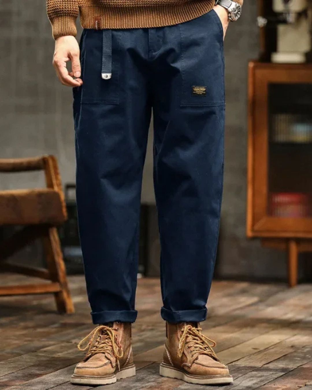 Ian | Men's Vintage Cargo Pants — Relaxed Fit