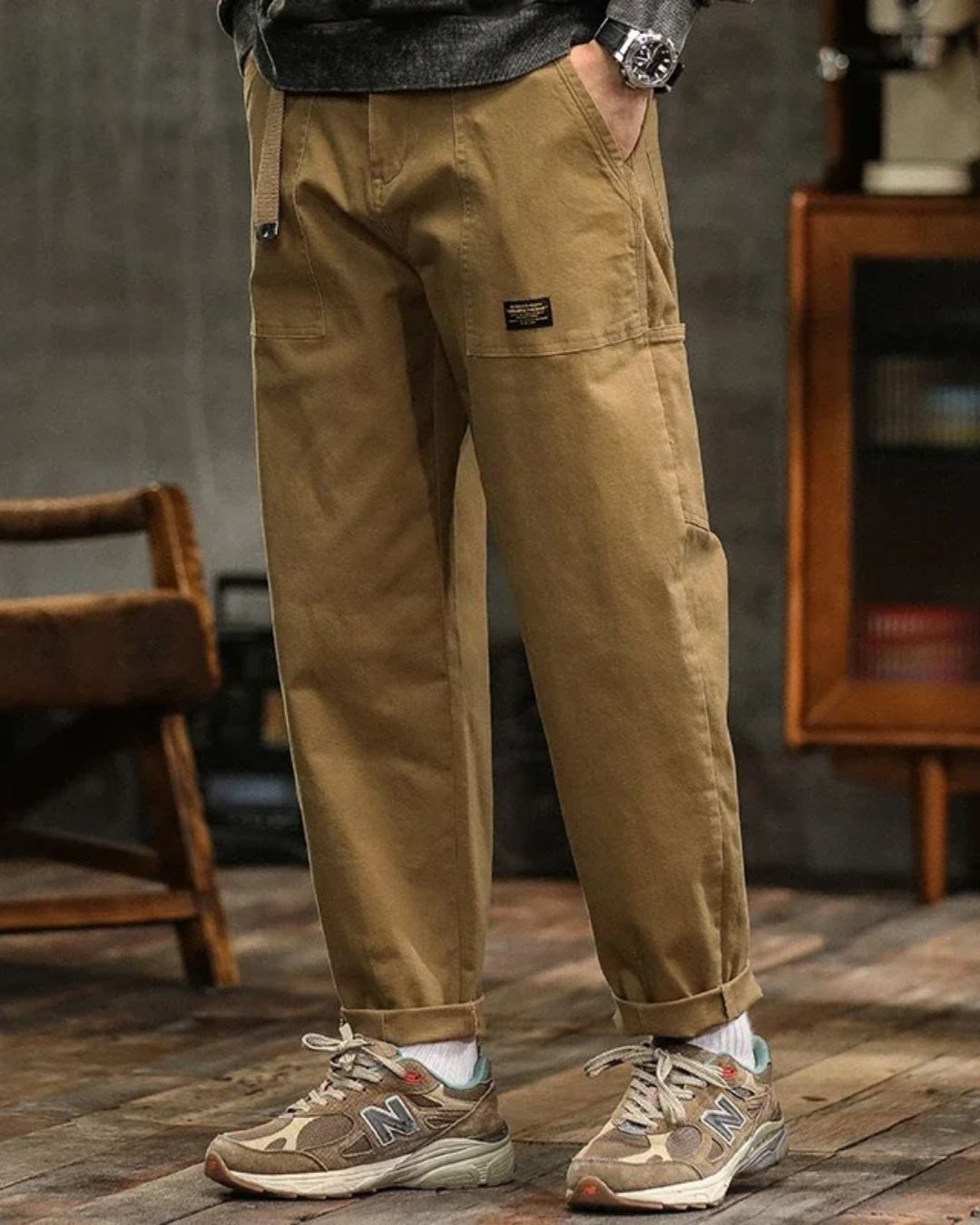 Ian | Men's Vintage Cargo Pants — Relaxed Fit