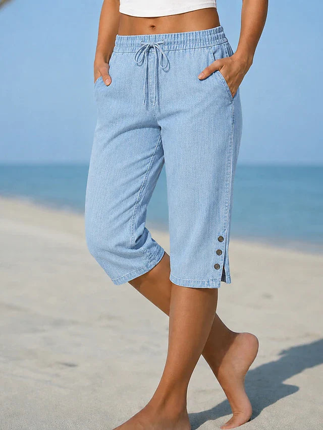Delphia | Women's Calf Length Capri Pants