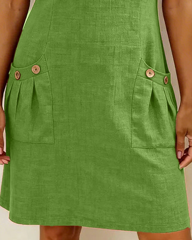 Camryn | Cotton Zip-Pocket Dress