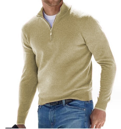 Patrick | Quarter-Zip Mock Neck Sweater