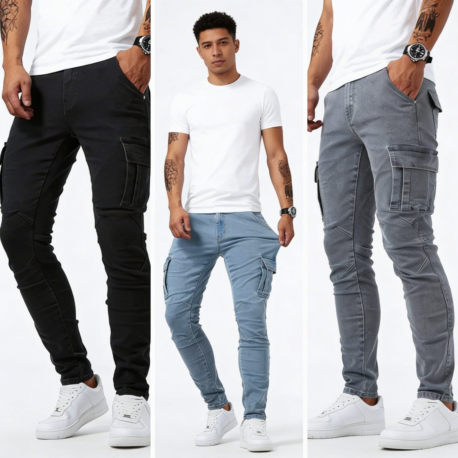 Brent | Modern Cargo Denim Jeans