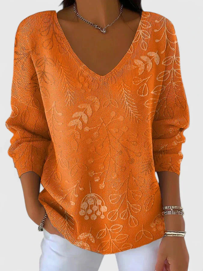 Aislynnne | Sophisticated V-Neck Top