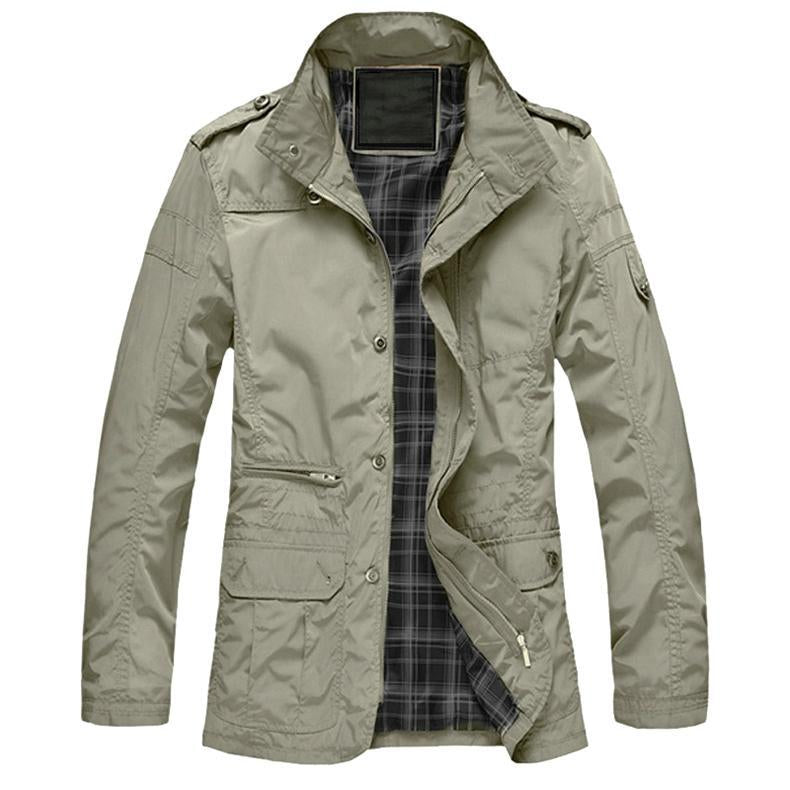 Otis | Stand-Collar Coat with Flap Pockets