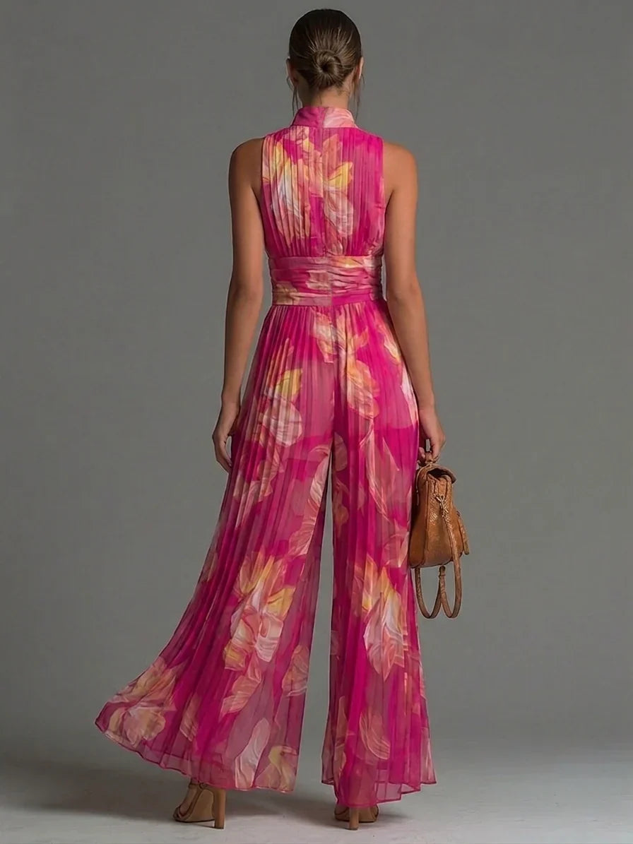 Zakira | Elegant Pleated Jumpsuit
