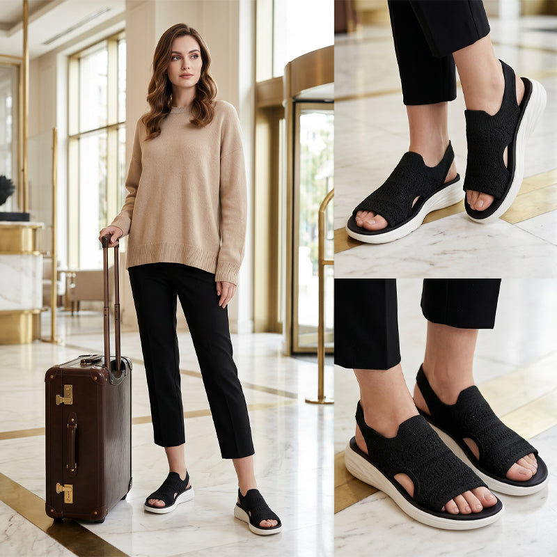 Zina | Breathable Knit Platform Sandals
