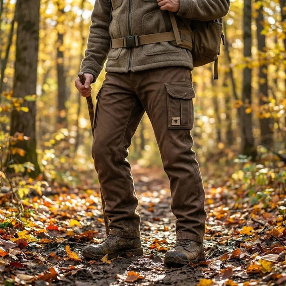Irwin | Flap-Pocket Cargo Pants in Brown