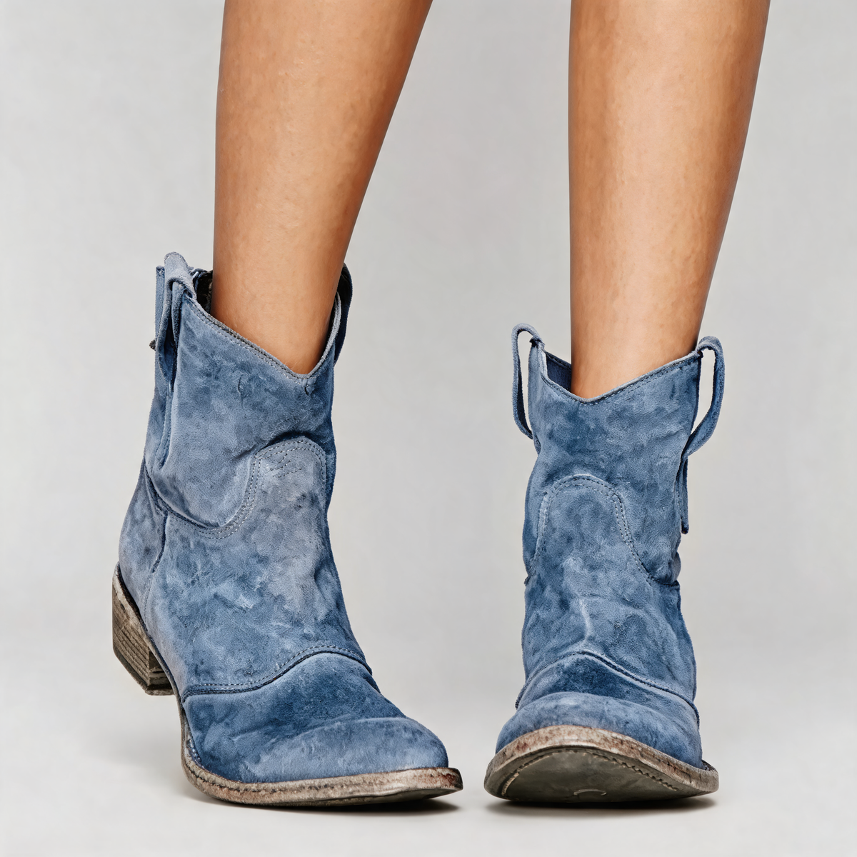 Natasha | Cotton and Suede Everyday Boots